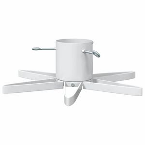 vidaXL Christmas Tree Stand White 50 x 50 x 15.5 cm Steel