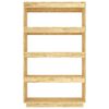 vidaXL Book Cabinet/Room Divider 80x35x135 cm Solid Pinewood