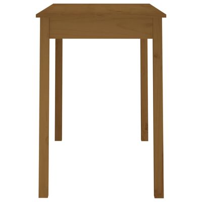 vidaXL Dining Table Honey Brown 110x55x75 cm Solid Wood Pine