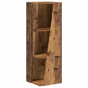 vidaXL Side Shelf 33 x 32 x 100.5 cm Engineered Wood Old Wood