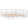 vidaXL Bookcase Bed without Mattress White 180x200cm Solid Wood Pine