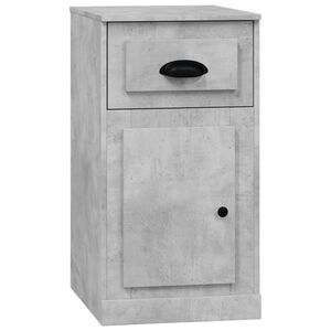 vidaXL Side Cabinet with Drawer Concrete Grey 40x50x75 cm Engineered Wood
