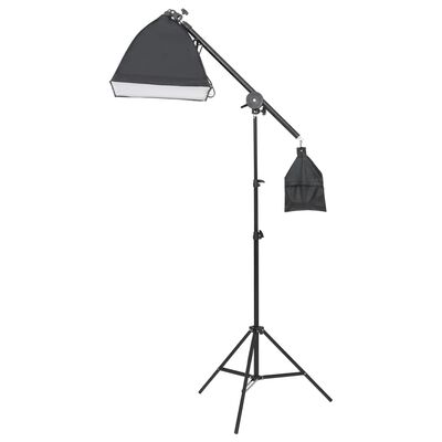 vidaXL Photo Studio Lighting Kit with Backdrops and Reflector