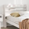 vidaXL Headboard with Shelves White 100 cm Solid Wood Pine