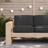 vidaXL Pallet Cushion for suitable for Seat Black 80 x 80 x 12 cm