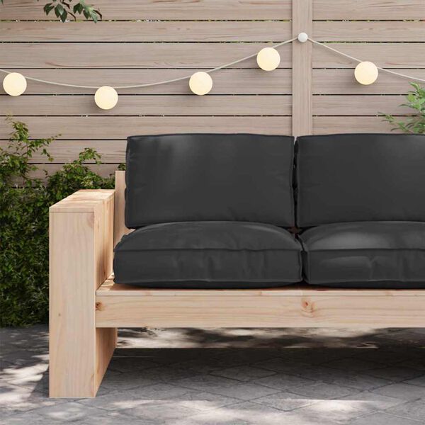vidaXL Pallet Cushion for suitable for Seat Black 80 x 80 x 12 cm