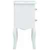 vidaXL Bedside Cabinet White and Brown 43x32x65 cm MDF