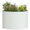 vidaXL Garden Planter 5 pcs White 30 x 30 x 20 cm Cold-rolled Steel