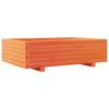 vidaXL Garden Planter Wax Brown 90x60x26.5 cm Solid Wood Pine