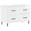 vidaXL Bathroom Sink Cabinet HAARLEM High Gloss White 82 x 41x 58.5 cm