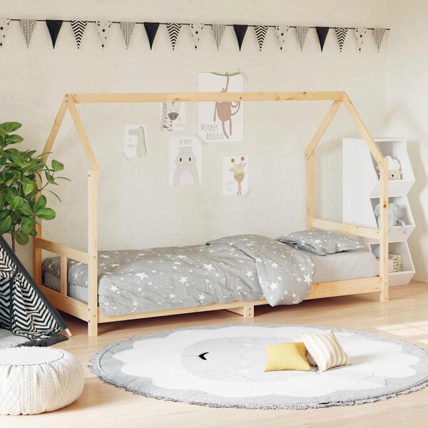 vidaXL Kids Bed Frame 80x200 cm Solid Wood Pine