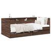 vidaXL Daybed with Drawers without Mattress Brown Oak 90x190 cm Single