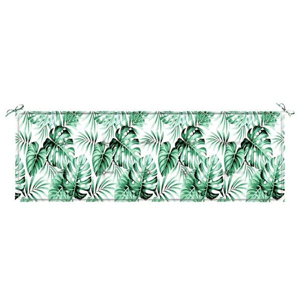 vidaXL Garden Bench Cushion Floral Green 150 x 50 x 4 cm Oxford fabric