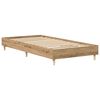 vidaXL Bed Frame No Mattress Artisan Oak 100x200 cm Engineered Wood