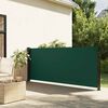 vidaXL Retractable Side Awning Dark Green 100x300 cm