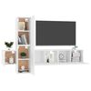 vidaXL 5 Piece TV Cabinet Set White Engineered Wood