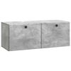 vidaXL Wall-Mounted TV Cabinet 78.5 x 31 x 30 cm Concrete Grey