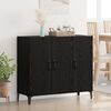 vidaXL Sideboard Black oak 34 x 90 x 80 cm Engineered wood