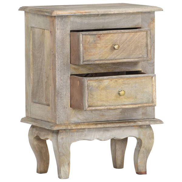 vidaXL Bedside Cabinet 40x30x55 cm Solid Mango Wood