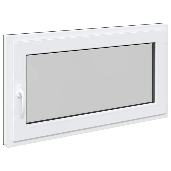 vidaXL Basement Window "RISOR" 120x60 cm Tilt&Turn DIN Right Anthracite