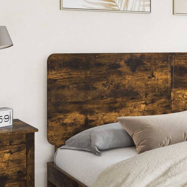 vidaXL Headboard Smoked Oak 180 cm Engineered wood