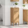 vidaXL Bathroom Cabinet with Drawer FLORO Wax Brown 35 x 30 x 90 cm