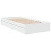 vidaXL Bed Frame with Drawers without Mattress White 75x190 cm Small Single