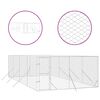 vidaXL Outdoor Dog Kennel Silver 4x8x2 m Galvanised Steel