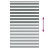 vidaXL Zebra Blind Dark Grey 145x200 cm Fabric Width 140.9 cm Polyester