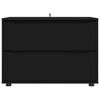 vidaXL Storage Cabinet Black 80 x 48 x 57 cm Engineered Wood