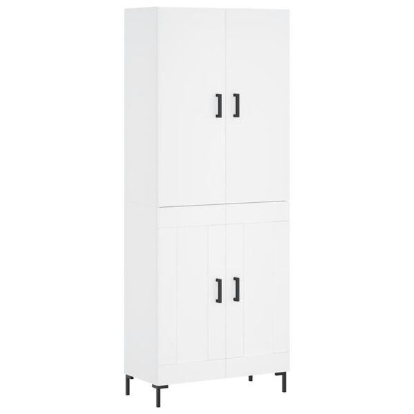 vidaXL Highboard White 69.5x34x180 cm Engineered Wood