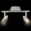 vidaXL Ceiling Spotlight with Spotlights Nickel 27 x 10 x 12 cm Metal