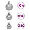 vidaXL Artificial Christmas Tree with 300 LEDs with Stand Green 180 cm