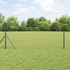vidaXL Hexagon Fence Grey 1 x 10 m Steel
