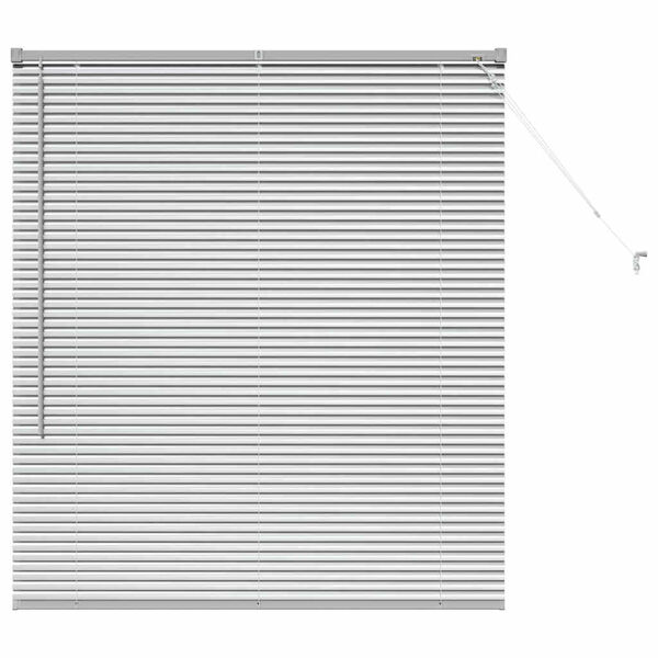 vidaXL Venetian Blinds Height Adjustable Silver 130 x 115 cm Aluminium