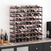 vidaXL Wine Rack for 72 Bottles Brown Solid Wood Pine