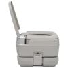 vidaXL Portable Camping Toilet Grey 10+10 L