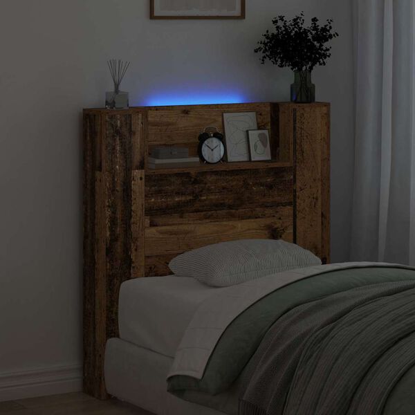 vidaXL Headboard Old Wood 100 x 15 x 103.5 cm Engineered Wood