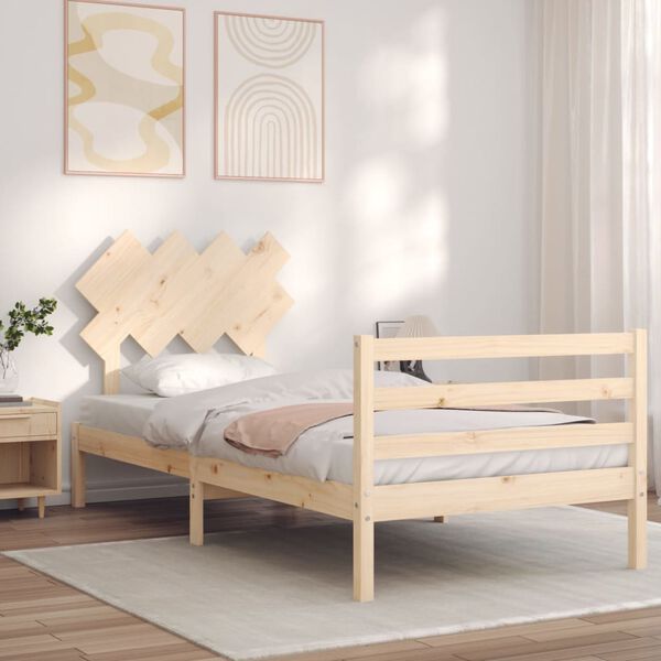 vidaXL Bed Frame without Mattress 100x200 cm Solid Wood