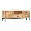 vidaXL TV Cabinet 130x30x45 cm Solid Mango Wood