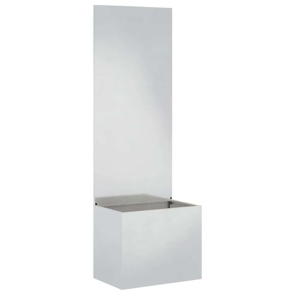 vidaXL Garden Privacy Screen Sliver 50 x 140 cm Stainless steel