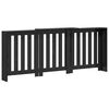vidaXL Radiator Cover Black Oak 205 x 21.5 x 83.5 cm Engineered Wood