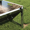 vidaXL Livestock Feeding Trough Silver 108 x 50 x 28 cm