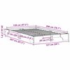 vidaXL Bed Frame Natural 120 x 200 cm Solid Pine Wood