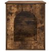 vidaXL Cat House Smoked Oak 53 x 52 x 62 cm Engineered Wood