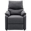 vidaXL Recliner Chair Dark Grey Fabric