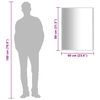vidaXL Mirror Silver 80x60 cm