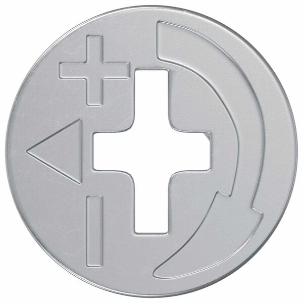 vidaXL Cam Lock Nuts 2 pcs Silver 15 x 11.5 mm Steel