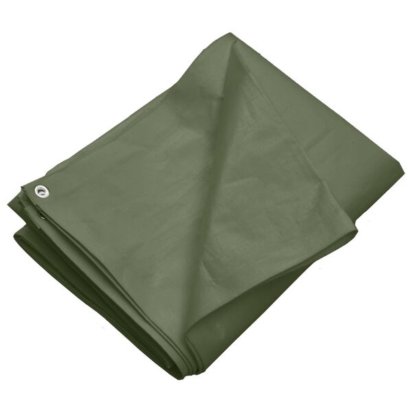vidaXL Tarpaulin 260 g/m&sup2; 3x5 m Green HDPE