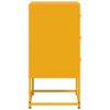vidaXL Bedside Cabinet Mustard Yellow 36x39x78 cm Steel